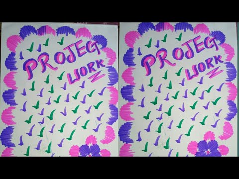 How to draw project front page How to draw project front page