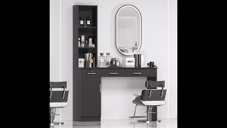 TOVRON Barber Salon Work Station for Hair Stylist