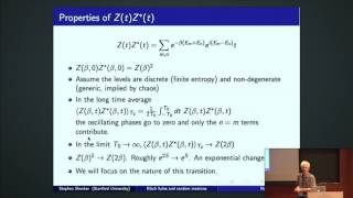 Black Holes and Random Matrices - Stephen Shenker