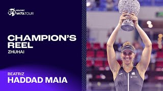 Zhuhai champion Beatriz Haddad Maia captures THIRD title of her career! 🏆👏