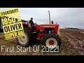 Cockshutt 1850 MFWD Diesel And Oliver Super 66 Row Crop: First Start Of 2022!