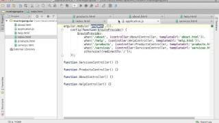 Simple Routing in AngularJS