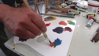 Cobra Water Mixable Oils - Lesson 8 - Colour Mixing