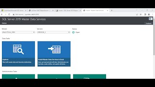 Configuring Master Data Services on SQL Server 2019