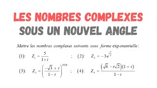 Transforme un nombre complexe en écriture exponentielle