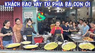 🟢Khách bao vây tứ phía bánh xèo nhí xanh mặt tăng tốc nhanh như máy