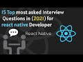 React Native Interview Questions for Experienced