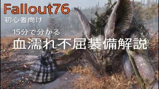 【雑談解説】PS4 Fallout76 初心者用解説　血濡れ不屈装備解説【的確に適当な説明】