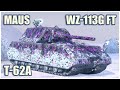 T-62A, Maus & WZ-113G FT • WoT Blitz Gameplay