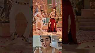 Rashmika reacts to vijay and pooja hegde dance #rashmikamandanna #vijay