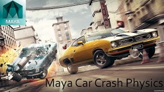Maya 2017 Basic Car Crash Physics tutorial!