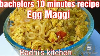 10 minutes recipe Egg Maggi.... 10 நிமிடத்தில் முட்டை மேகி தயார்