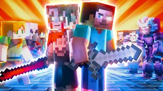 The AETHER Rescue of Herobrine - Alex and Steve Adventures (Minecraft Animation)