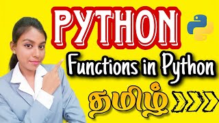 Functions in Python|Python Tutorial for Beginners|In tamil #python