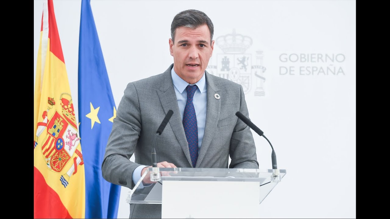 Siga En Directo La Comparecencia De Pedro Sánchez, Presidente Del ...