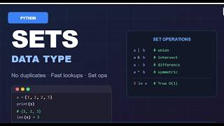 Master Python Sets completely (Beginners to Pro)