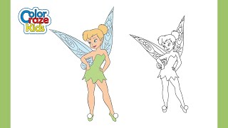 Tinkerbell Coloring Page | Disney Fairy Art for Kids