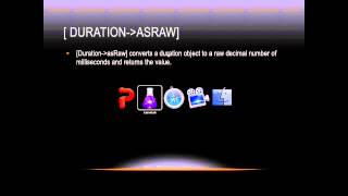 Lasso Programming: [duration→asRaw]