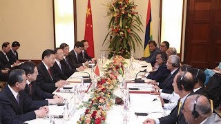 Xi Jinping: China to promote cooperative ties with Mauritius to new heights