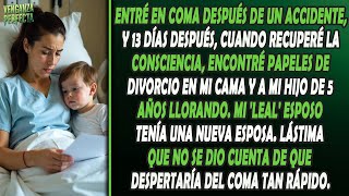 Desperté del coma con papeles de divorcio y mi hijo llorando. Mi esposo ya tenía una nueva esposa.