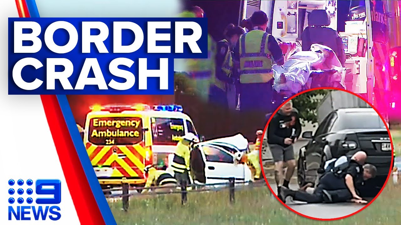 Car Crash In Illegal Border Crossing | 9 News Australia - YouTube