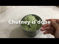 coconut and mint chutney for breakfast