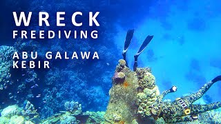 Freediving on shipwreck in the Egyptian coral reef (Marsa Alam) - Abu Galawa Kebir