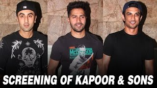 Ranbir, Varun And Sushant Cheer For Kapoor & Sons Team UNCUT Version