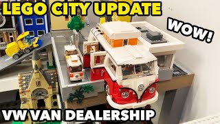 LEGO VAN DEALERSHIP MOD of set 10220: Volkswagen T1 Camper Van REVIEW