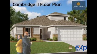 New Construction Cambridge II Floor Plan Home Tour ~ Dream Finders ~ Dunns Crossing Jacksonville