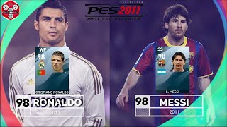 Highest Rated Football Players Ever in PES History 😱🔥 | PES 11 - PES 21 #shorts