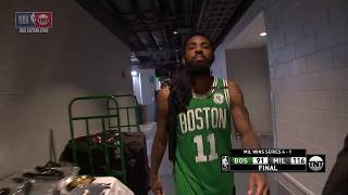 Kyrie Irving Walks Out For Final Time in 2018-19 Season After Losing To Milwaukee Bucks in Game 5