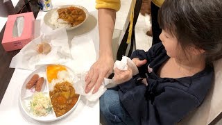 久々のカレースプーンジャンケン‼️ナナタン玉子で大惨事😂【ココロマン普段の様子】