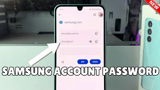 Galaxy A16: How to See Samsung Account Password