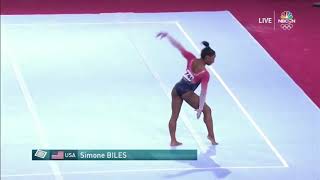 Simone Biles Floor Team Final 2019 World Championships