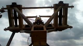 Polyduces first punkin. 3.5# 424 feet. Greco Roman Ballista