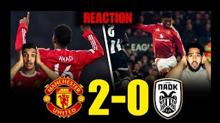 It was All About AMAD! Man Utd 2:0 PAOK Match REACTION ft ASReviews