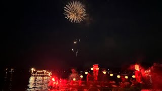 2023年 木江厳島神社十七夜祭 櫂伝馬 宮入　花火大会