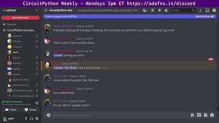 CircuitPython Weekly Meeting for September 6, 2022 @circuitpython #circuitpython #adafruit