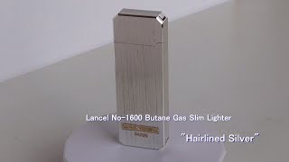 [ Lighters ] Lancel #2 No-1600 Butane Gas Slim Lighter \