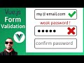 Vue custom form validation