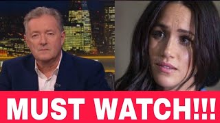 BREAKING! Piers Morgan DELIVERS a DEVASTATING BLOW to Meghan Markle in an Explosive SPEECH