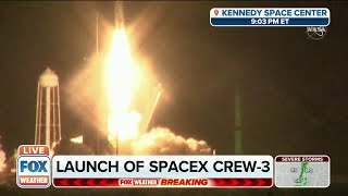 SpaceX Crew-3 launches from Kennedy Space Center