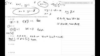 More misc. exercises: nested quantifiers, introduction to sets, Venn diagrams