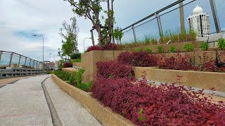 4k Sky Garden Phra Pok Klao Chao Phraya Bridge