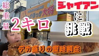 【桐生市】ほっかほっか大将💚朝からデカ盛りのジャイアン弁当を食う🍱ご飯700グラムで総重量2キロ越え😂な、な、なんとお値段980円👍メニューにはない特別弁当は破壊力抜群✨秘伝のタレうますぎ😉