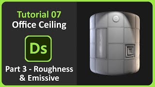 Substance Designer | Tutorial 07 - Office Ceiling | Part 3 - Roughness & Emissive