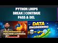 Python break, continue, pass & del Explained  | Loop Control Statements (Beginner Tutorial)