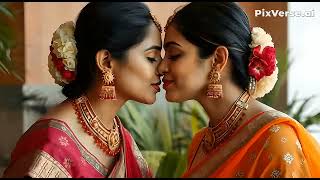 Indian lesbians kissing #lgbt #transgender #kiss