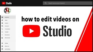 how to edit videos on youtube creator studio | Video Editor Youtube Studio